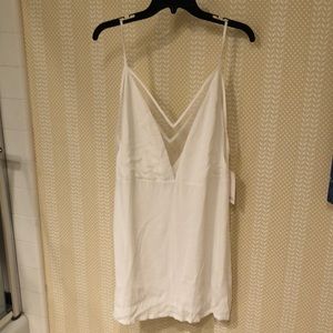 NWT Mesh-Lined White Tobi Dress
